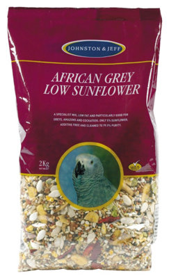 J&j African Grey Low Sunflower 2kg (Pack of 6)