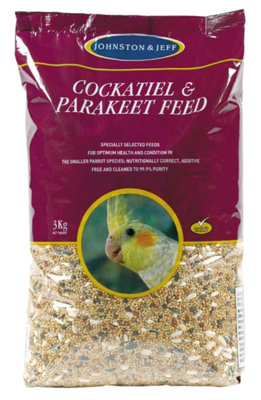 J&j Cockatiel & Parakeet Mix 3kg (Pack of 4)