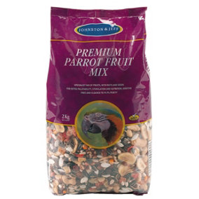 J&j Premium Parrot Fruit Mix 2kg (Pack of 6)