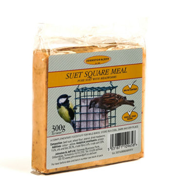 J&j Suet Square Meal With Mealworms 300g (Pack of 24)