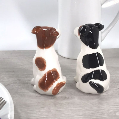 Divertente Piccolo Jack Russell Terrier Ha Alzato La Testa Immagine