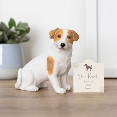 Jack Russell Terrier Dog Ornament with Mini Standing Sentiment Card
