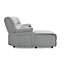 Jacob 3 Seater Manual Recliner Sofa With Left Hand Chaise, Light Grey Linen