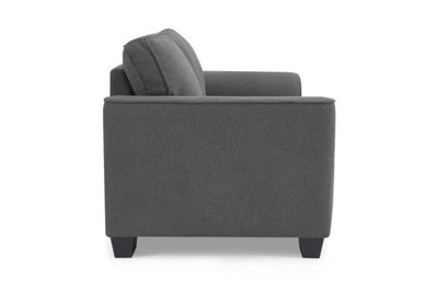 Jada 2 Seater Sofa, Dark Grey Boucle Fabric