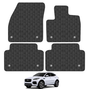 Jaguar e-Pace 2021-Onwards Car Floor Mats Rubber Tailored Fit Heavy-Duty 4pcs