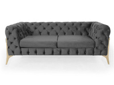 Slim on sale chesterfield sofa