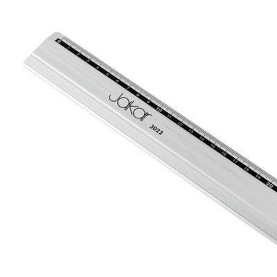 Jakar 50cm Aluminium Ruler - Students Range, Printed mm/cm Markings for ...