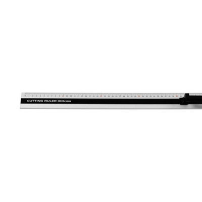 Jakar Aluminium Cutting Ruler 100cm with Black Grip Handle Precision ...