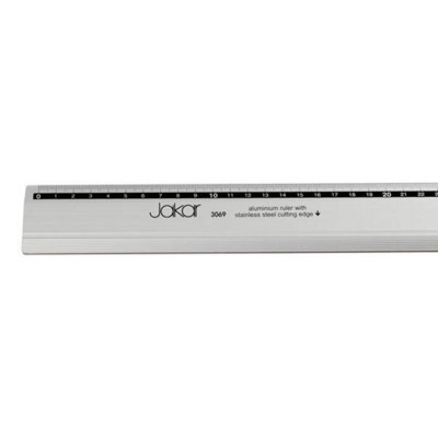 Jakar Aluminium Ruler 100cm with Stainless Steel Cutting Edge - Printed ...