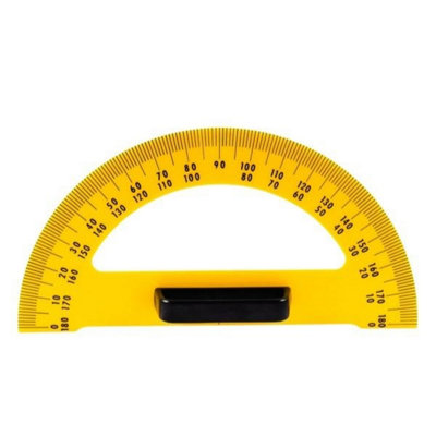 Jakar Blackboard Protractor - 180 degrees / 35cm Yellow Plastic with ...
