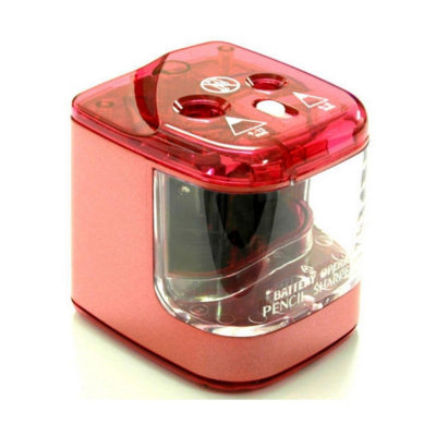Jakar Double Hole Battery Operated Electric Pencil Sharpener - Assorted ...