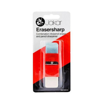 Jakar Erasersharp 3-in-1 Ink & Pencil Eraser with Built-in Sharpener ...