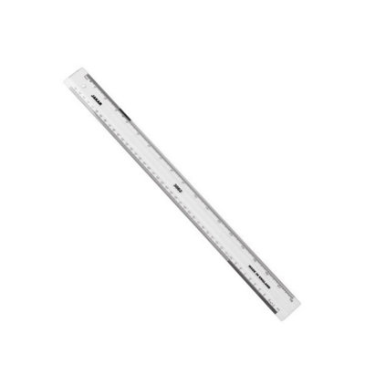 Jakar Perspex Ruler 45cm Clear Acrylic with cm mm and Inch Markings ...