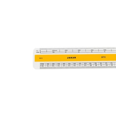 Jakar White Acrylic Scale Ruler 15cm Durable Non Inflammable Acrylic ...