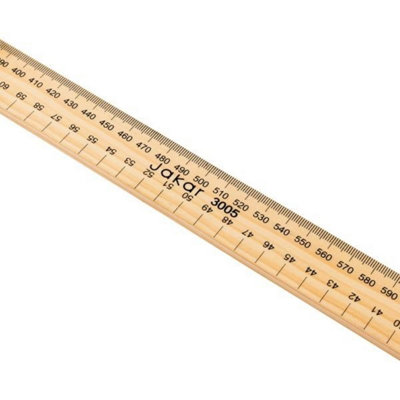 Jakar Wooden Metre Rule - 0-100cm & 0-1000mm Dual Scale Precision ...