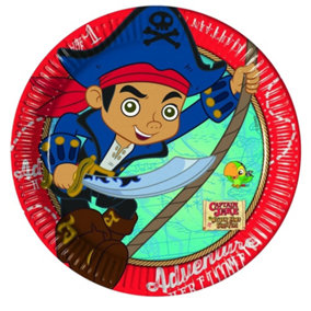 Jake And The Never Land Pirates Adventure Dessert Plate (Pack of 8) Multicoloured (One Size)