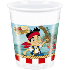 Jake And The Never Land Pirates Plastic Party Cup (Pack of 8) Multicoloured (One Size)