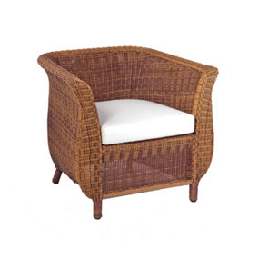 Jamaica Rattan Arm Chair in Java Honey