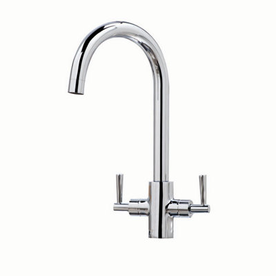 Jamaica Twin Lever Kitchen Sink Mixer Tap