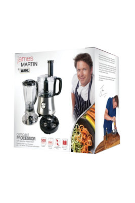 James Martin ZX971 Stainless Steel Food Processor & Spiralizer