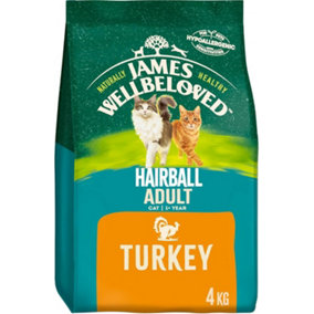 James Wellbeloved Adult Cat Hairball Turkey & Rice 4kg