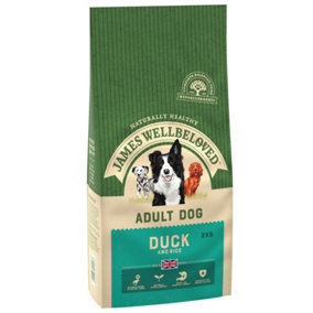 James Wellbeloved Adult Dog Food Maintenance Duck & Rice Kibble 2kg