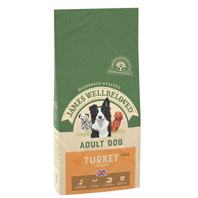 James Wellbeloved Adult Dog Food Maintenance Turkey & Rice Kibble 15kg