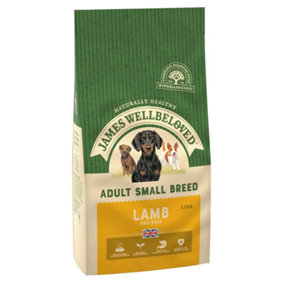 James Wellbeloved Adult Dog Food Small Breed Lamb & Rice Kibble 1.5kg