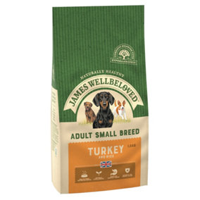 James Wellbeloved Adult Dog Food Small Breed Turkey & Rice Kibble 1.5kg