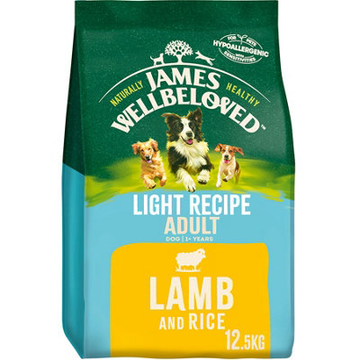 James Wellbeloved Adult Dog Light Lamb & Rice Kibble 12.5kg