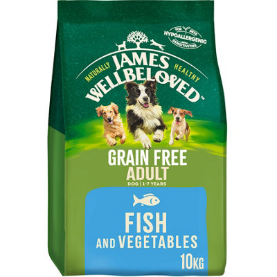 James Wellbeloved Adult Dog Maintenance Grain Free Fish Kibble 10kg ...