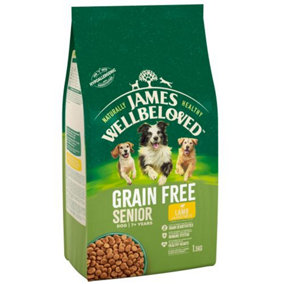 James Wellbeloved Adult Dog Senior Grain Free Lamb Kibble 1.5kg