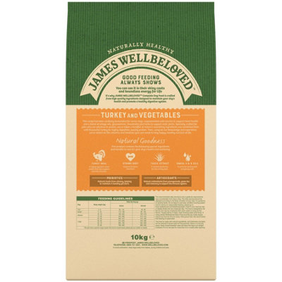 James Wellbeloved Adult Dog Senior Grain Free Turkey Kibble Dog Food 10kg