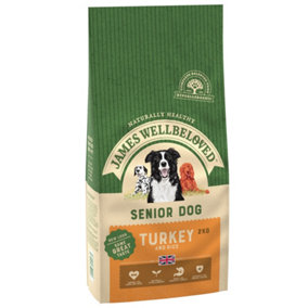 James Wellbeloved Adult Senior Dog Food Turkey & Rice Kibble 2kg