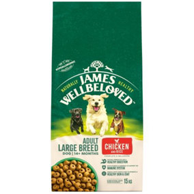 James Wellbeloved Dog Adult Large Breed Chicken & Rice 15kg
