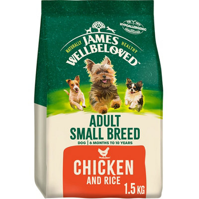 James Wellbeloved Dog Adult Small Breed Chicken & Rice 1.5kg Price Comparisons | Compare The Build