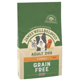 James Wellbeloved Grain Free Dry Adult Dog Food Turkey & Vegetables 10kg