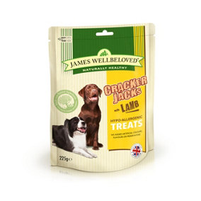 James Wellbeloved Lamb Crackerjacks Dog Treats 225g (Pack of 6)
