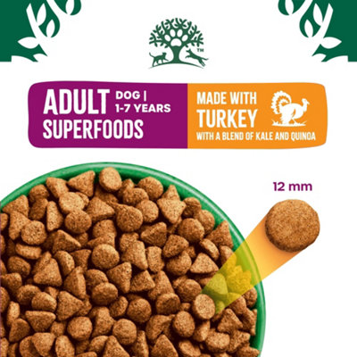 James Wellbeloved Turkey, Kale & Quinoa Adult Dog Superfood 1.5kg