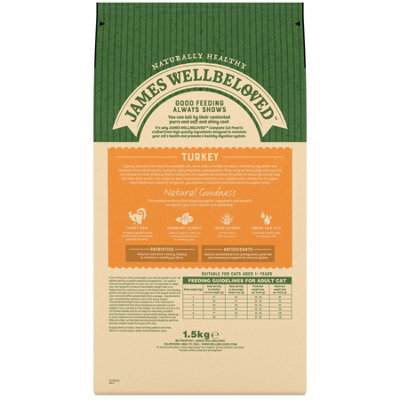 JAMES WELLBELOVED Superfoods Hundefutter 1,5kg – Truthahn Mit Grünkohl & Quinoa, Hypoallergen