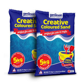 Jamieson Brothers Creative Blue Coloured Dry Play Sand 10kg Bag