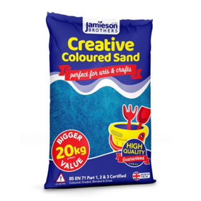 Jamieson Brothers Creative Blue Coloured Dry Play Sand 20kg Bag