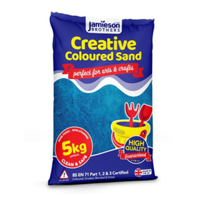 Jamieson Brothers Creative  Blue Coloured Dry Play Sand 5kg Bag