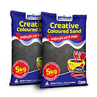 Jamieson Brothers Creative Charcoal Coloured Dry Play Sand 10kg Bag