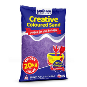 Jamieson Brothers Creative Purple Coloured Dry Play Sand 10kg Bag