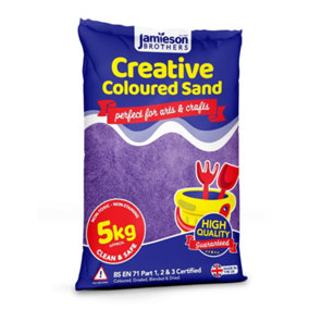 Jamieson Brothers Creative  Purple Coloured Dry Play Sand 5kg Bag