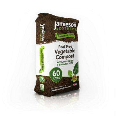 Jamieson Brothers Professional Peat Free Vegetable Compost with added John Innes 60L