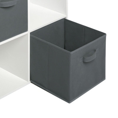 Jane - 2x3 Cube Storage Unit with 3 baskets - White