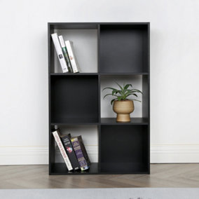 Jane - 3x2 Bookcase - Cube storage boxes (Black)