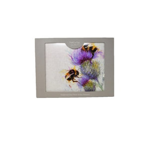 Jane Bannon Bees on Thistle Work Surface Protectors Grey/Purple (One Size)